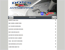 Tablet Screenshot of donsauto-truckservice.com